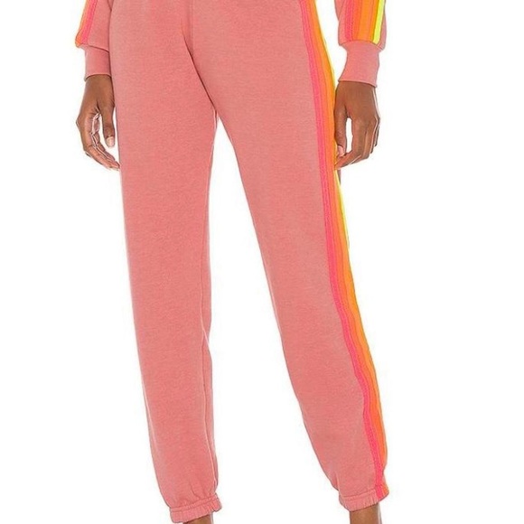 Aviator Nation stripe sweatpants in DISCONTINUED ON